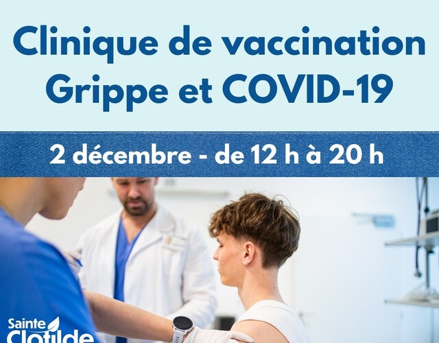 Clinique de vaccination 2 décembre - Grippe et COVID-19