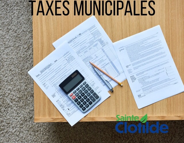 Versements pour les taxes municipales 2026