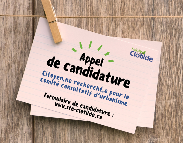 Appel de candidature