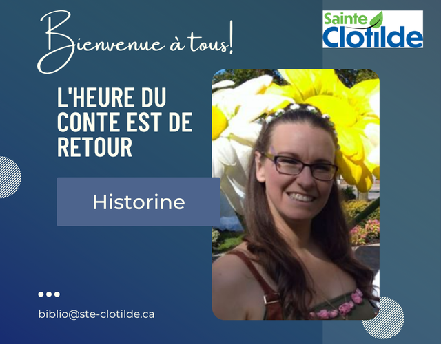 Historine est de retour à la bibliothèque!