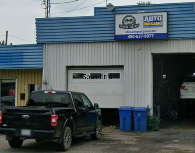 Soutien à l'embellissement de la façade du garage Mick Auto