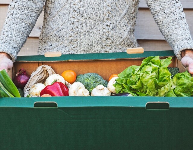 Campagne : boites de légumes du Club optimiste
